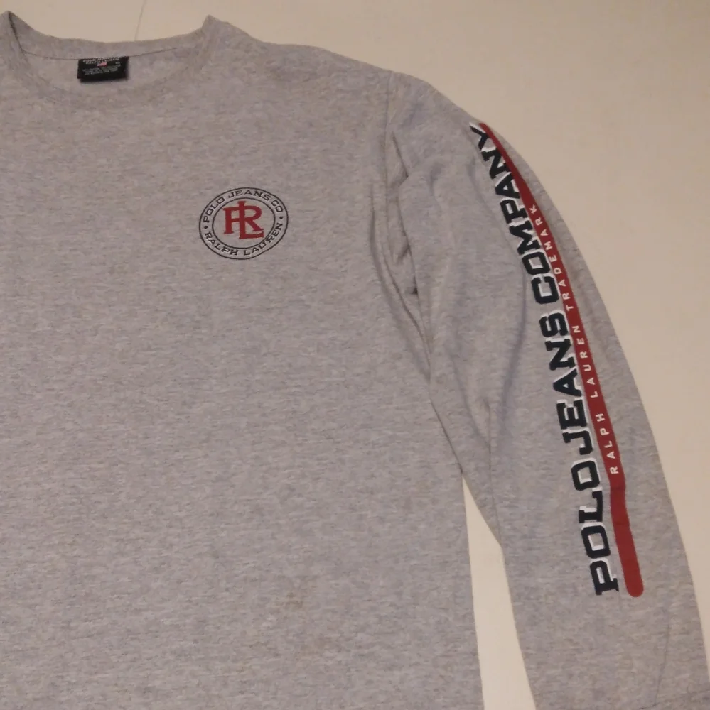 Polo Jeans mens gray long-sleeved t-shirt size XL - Picture 2 of 4